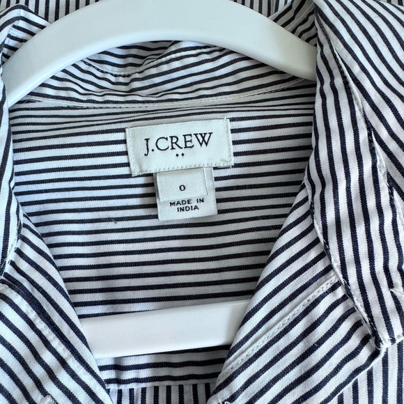 J Crew Striped Shirtdress Size 0 - Picture 4 of 5